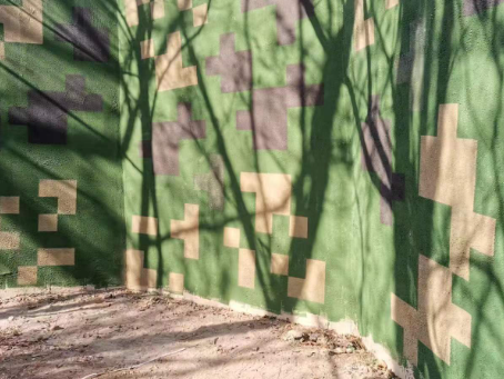 抚州外墙围迷彩喷涂 聚焦工业园区围墙